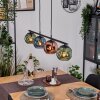 Ripoll Suspension, Boule lumineuse, Suspension Bleu, Vert, Cuivré, 4 lumières