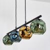 Ripoll Suspension, Boule lumineuse, Suspension Bleu, Or, Vert, 4 lumières
