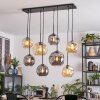 Ripoll Suspension, Boule lumineuse, Suspension Ambre, Fumé, 8 lumières