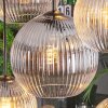 Koyoto Suspension, Boule lumineuse, Suspension Ambre, Clair, Fumé, 8 lumières