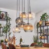 Ripoll Suspension, Boule lumineuse, Suspension Ambre, Clair, Fumé, 6 lumières