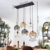 Ripoll Suspension, Boule lumineuse, Suspension Ambre, Clair, Fumé, 6 lumières