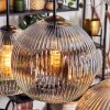 Ripoll Suspension, Boule lumineuse, Suspension Ambre, Clair, Fumé, 6 lumières