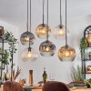 Ripoll Suspension, Boule lumineuse, Suspension Ambre, Clair, Fumé, 6 lumières