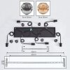 Ripoll Suspension, Boule lumineuse, Suspension Ambre, Fumé, 6 lumières