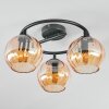 Koyoto Plafonnier, Boule lumineuse 37 cm Ambre, 3 lumières