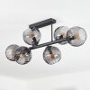 Koyoto Plafonnier, Boule lumineuse Fumé, 6 lumières