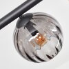 Koyoto Plafonnier, Boule lumineuse Ambre, Fumé, 6 lumières