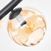 Koyoto Plafonnier, Boule lumineuse Ambre, Fumé, 6 lumières