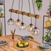Koyoto Suspension, Boule lumineuse, Suspension Ambre, Clair, Fumé, 5 lumières