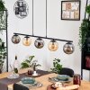 Gastor Suspension, Boule lumineuse, Suspension Ambre, Fumé, 5 lumières