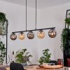 Gastor Suspension, Boule lumineuse, Suspension Ambre, Fumé, 5 lumières