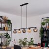 Gastor Suspension, Boule lumineuse, Suspension Ambre, Fumé, 5 lumières