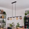 Gastor Suspension, Boule lumineuse, Suspension Ambre, Clair, Fumé, 5 lumières