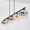 Gastor Suspension, Boule lumineuse, Suspension Ambre, Clair, Fumé, 5 lumières