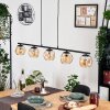 Ripoll Suspension, Boule lumineuse, Suspension Ambre, 5 lumières
