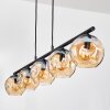 Ripoll Suspension, Boule lumineuse, Suspension Ambre, 5 lumières