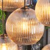 Koyoto Suspension, Boule lumineuse, Suspension Ambre, 8 lumières