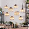 Koyoto Suspension, Boule lumineuse, Suspension Ambre, Clair, 8 lumières