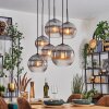 Koyoto Suspension, Boule lumineuse, Suspension Clair, Fumé, 6 lumières