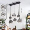 Koyoto Suspension, Boule lumineuse, Suspension Clair, Fumé, 6 lumières