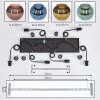 Koyoto Suspension, Boule lumineuse, Suspension Bleu, Or, Vert, Cuivré, 6 lumières