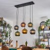 Koyoto Suspension, Boule lumineuse, Suspension Bleu, Or, Vert, Cuivré, 6 lumières