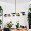 Koyoto Suspension, Boule lumineuse, Suspension Bleu, Chrome, Or, Vert, Clair, Cuivré, Fumé, 5 lumières