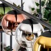 Koyoto Suspension, Boule lumineuse, Suspension Bleu, Chrome, Or, Vert, Clair, Cuivré, Fumé, 5 lumières