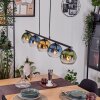Koyoto Suspension, Boule lumineuse, Suspension Bleu, Or, Vert, Clair, 5 lumières
