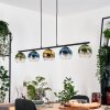 Koyoto Suspension, Boule lumineuse, Suspension Bleu, Or, Vert, Clair, 5 lumières