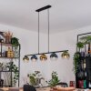 Koyoto Suspension, Boule lumineuse, Suspension Bleu, Or, Vert, Clair, 5 lumières