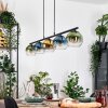 Koyoto Suspension, Boule lumineuse, Suspension Bleu, Or, Vert, Clair, 5 lumières