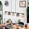Koyoto Suspension, Boule lumineuse, Suspension Ambre, Fumé, 5 lumières