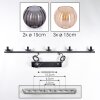 Koyoto Suspension, Boule lumineuse, Suspension Ambre, Fumé, 5 lumières