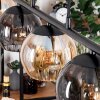 Koyoto Suspension, Boule lumineuse, Suspension Ambre, Fumé, 5 lumières