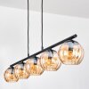 Koyoto Suspension, Boule lumineuse, Suspension Ambre, 5 lumières