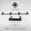 Ripoll Suspension, Boule lumineuse, Suspension Fumé, 4 lumières