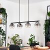 Ripoll Suspension, Boule lumineuse, Suspension Clair, Fumé, 4 lumières