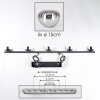 Gastor Suspension, Boule lumineuse, Suspension Chrome, Clair, Fumé, 5 lumières