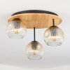 Ripoll Plafonnier, Boule lumineuse Écru, Noir, 3 lumières