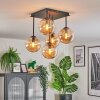 Gastor Plafonnier, Boule lumineuse Ambre, 5 lumières