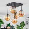Gastor Plafonnier, Boule lumineuse Ambre, 5 lumières