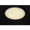 Plafonnier WOFI LINOX LED Argenté, 1 lumière, Télécommandes, Changeur de couleurs