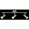 Kinley Plafonnier Luminaires Globo Lighting Chrome, Nickel mat, 3 lumières