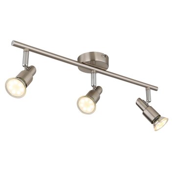 Kinley Plafonnier Luminaires Globo Lighting Chrome, Nickel mat, 3 lumières