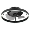 Conway Ventilateur de plafond lumineux Luminaires Globo Lighting LED Noir, 1 lumière, Télécommandes