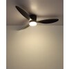Armando Ventilateur de plafond lumineux Luminaires Globo Lighting LED Noir, 1 lumière, Télécommandes