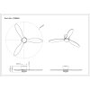 Armando Ventilateur de plafond lumineux Luminaires Globo Lighting LED Noir, 1 lumière, Télécommandes
