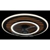 Trevino Ventilateur de plafond lumineux Luminaires Globo Lighting LED Écru, Noir, 1 lumière, Télécommandes